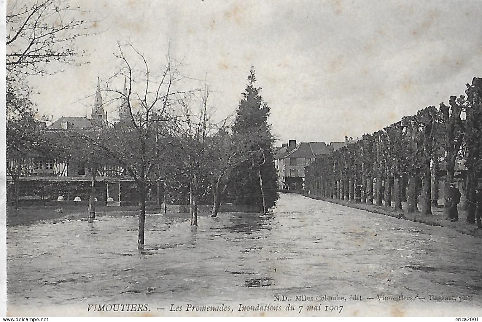 Vimoutiers. Les Promenades Pendant Les Inondations Du 7 Mai 1907. - Vimoutiers