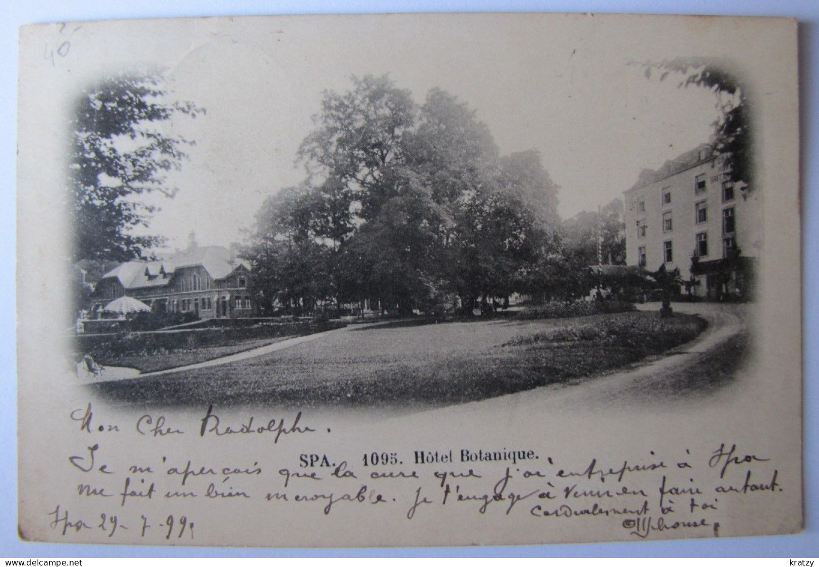 BELGIQUE - LIEGE - SPA - Hôtel Botanique - 1899 - Spa