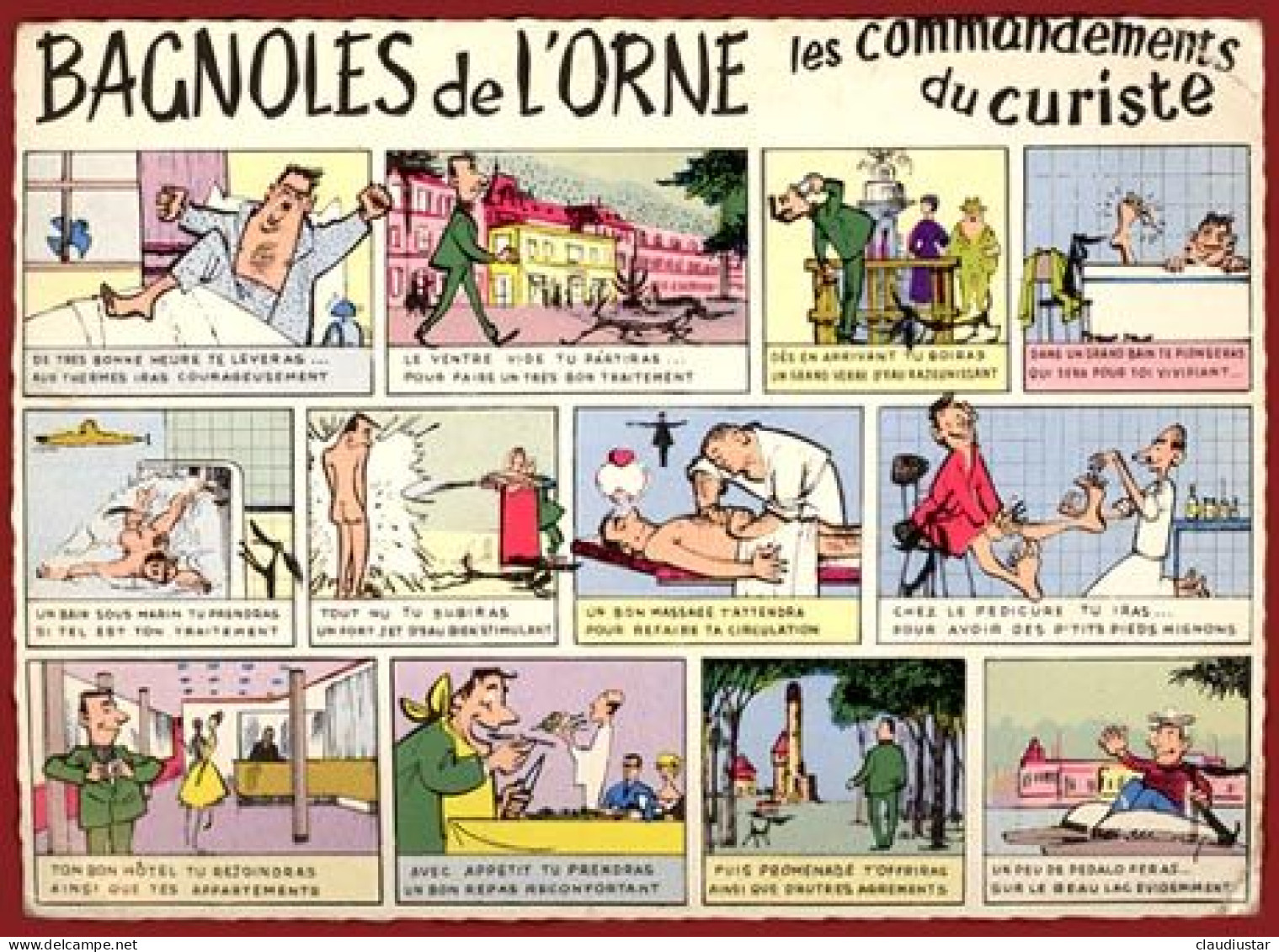 ** CARTE  LES  COMMANDEMENTS  Du  CURISTE  1963  +  CASINO ** - Bagnoles De L'Orne