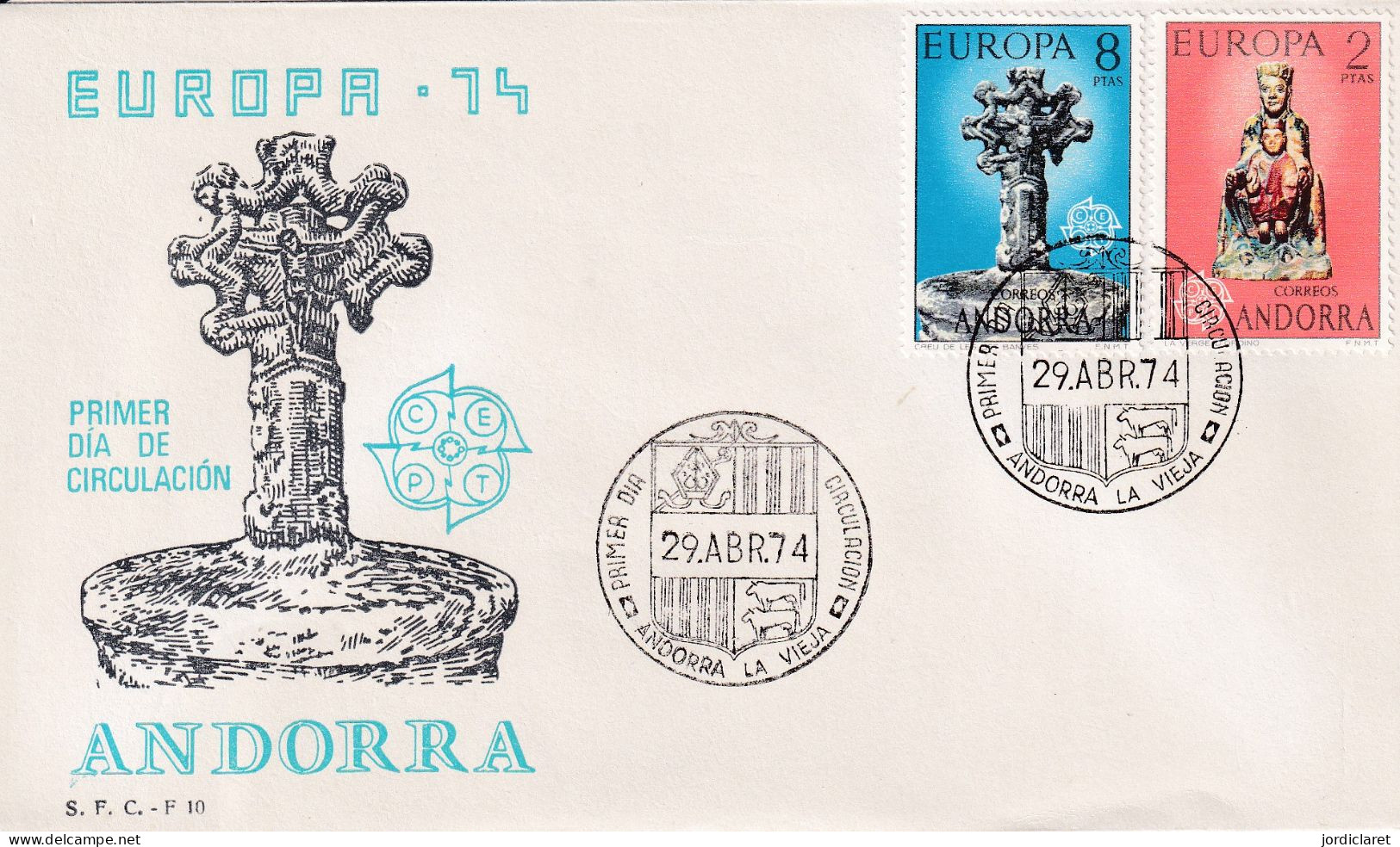 FDC 1974 - Lettres & Documents