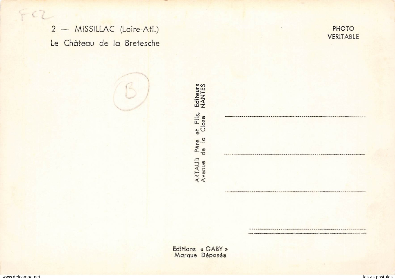 44  MISSILLAC LE CHÂTEAU DE LA BRETESCHE - Missillac