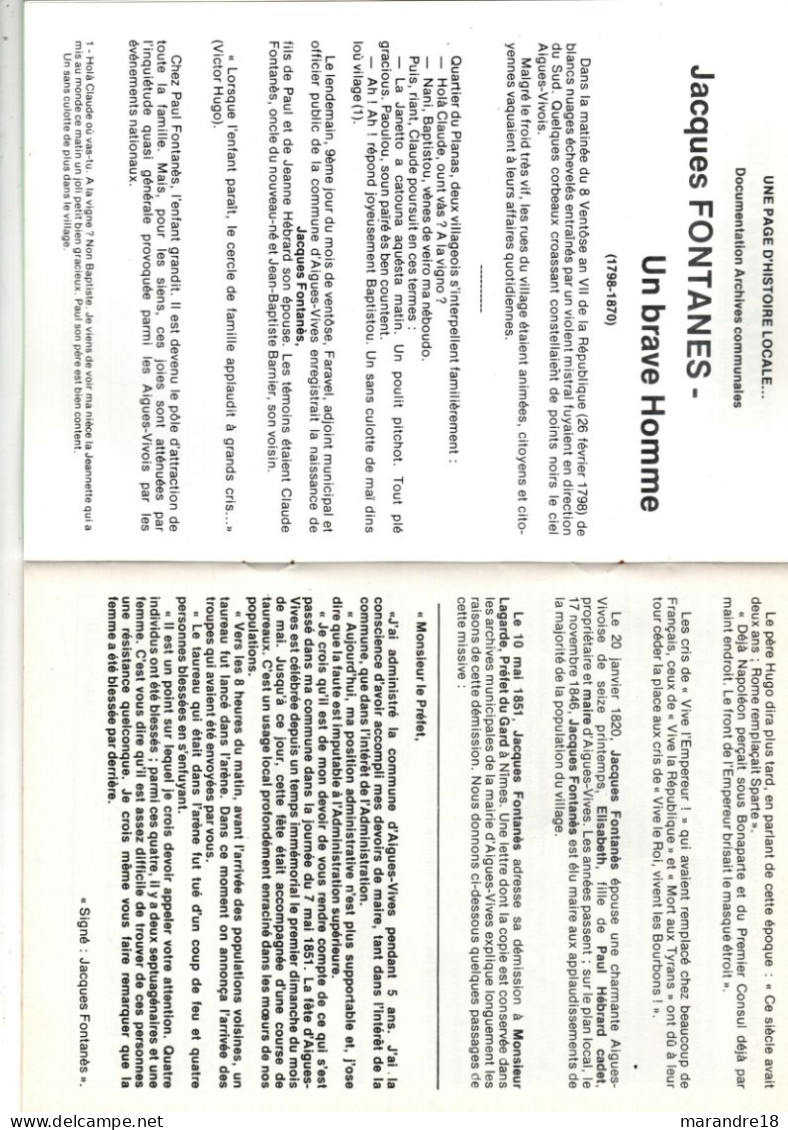 Programme Congrés Course Camarguaise Aigues Vives 1978 ,taureaux Manade Camargue Abrivado Arenes Gardians .... - Programas