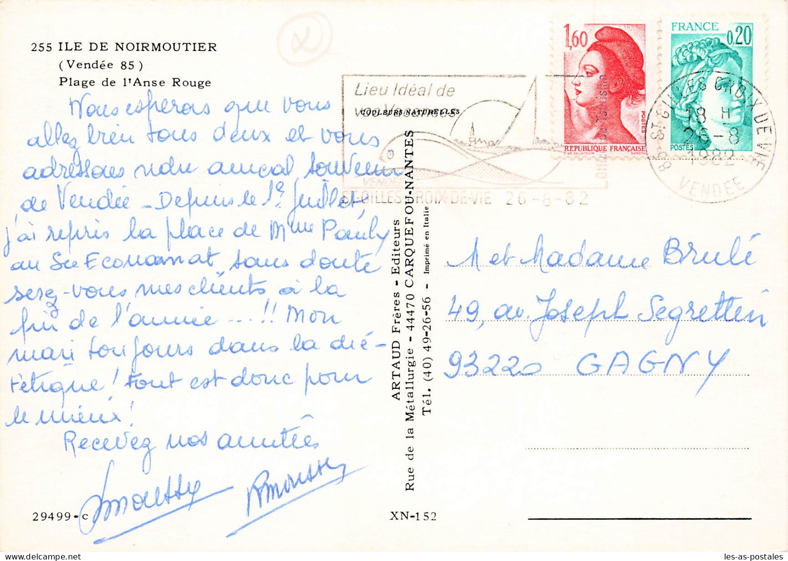 85  ILE DE NOIRMOUTIER PLAGE DE L ANSE ROUGE - Ile De Noirmoutier