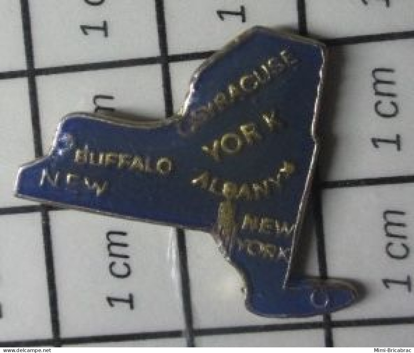 1214D Pin's Pins / Beau Et Rare / AUTRES / ETAT DES USA NEW YORK BUFFALO SYRACUSE ALBANY - Sonstige & Ohne Zuordnung