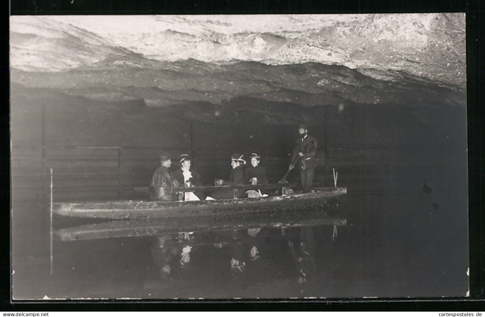 AK Bootsfahrt Auf Dem See Im Salzbergwerk  - Mijnen