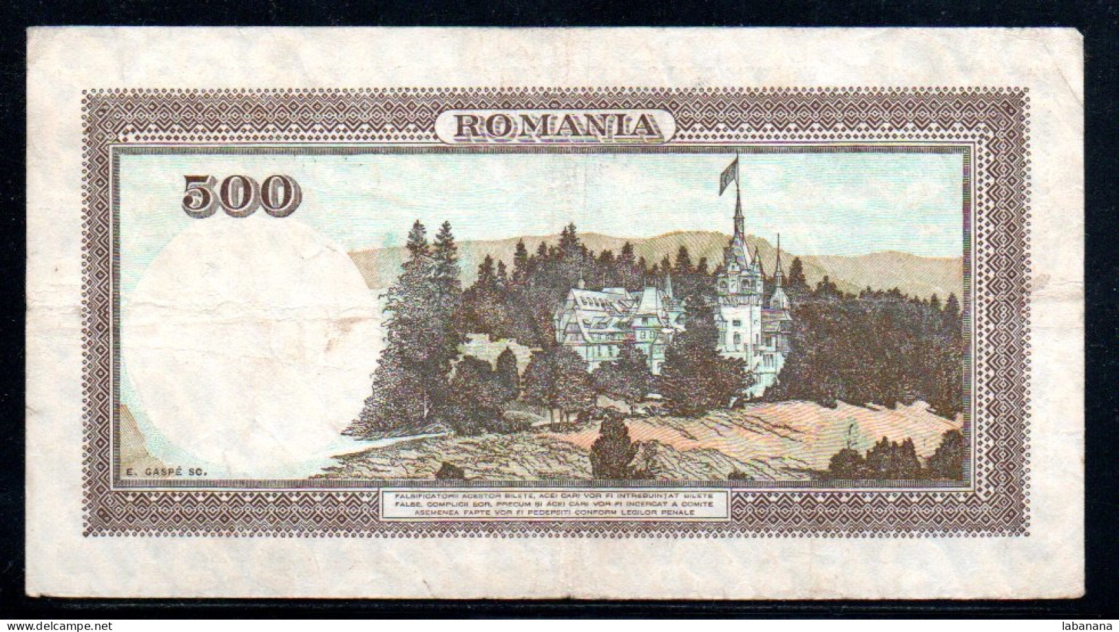 495-Roumanie 500 Lei 1941 T7 - Romania