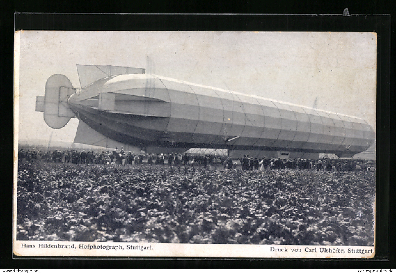 AK Echterdingen, Rückansicht Nach Der Landung 5. August 1908  - Zeppeline