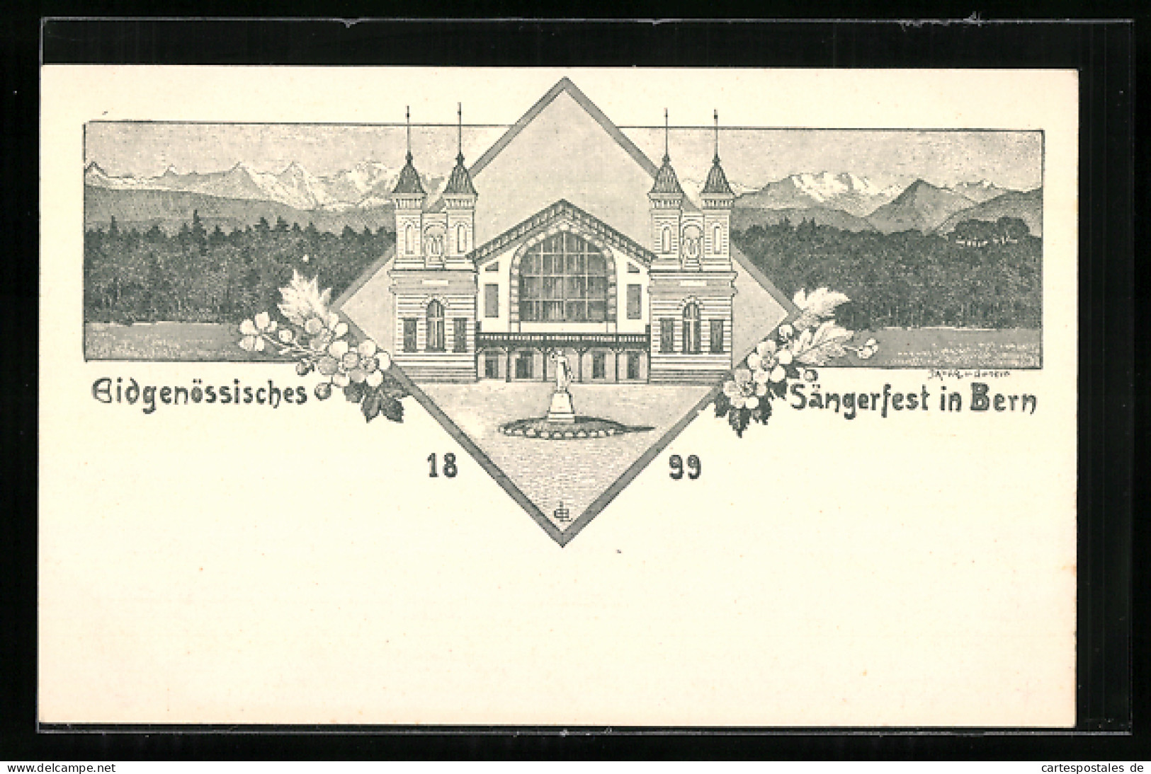 AK Bern, Eidgenössisches Sängerfest 1899  - Other & Unclassified