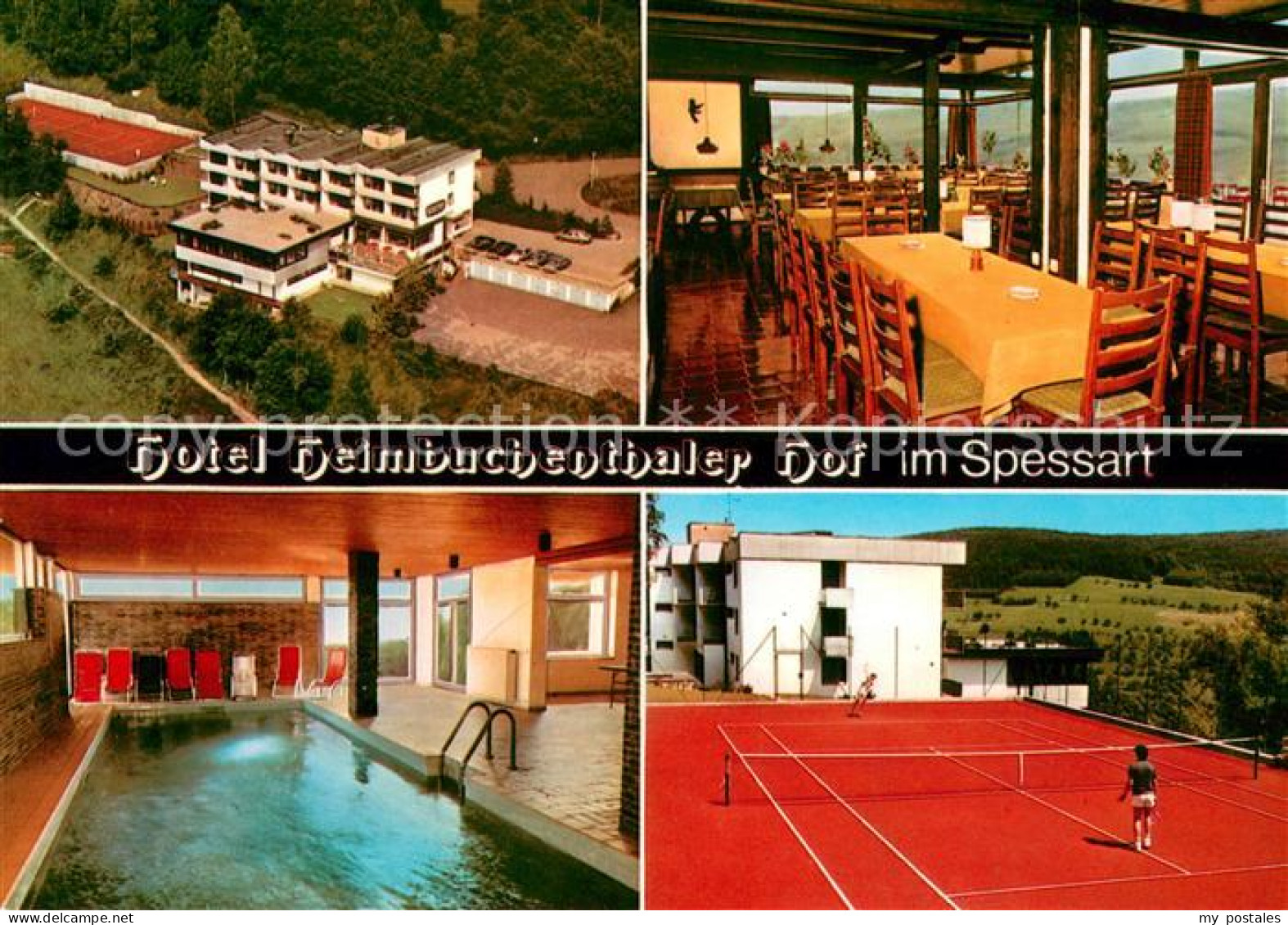 73615261 Heimbuchenthal Hotel Heimbuchenthaler Hof Fliegeraufnahme Gaststube Hal - Andere & Zonder Classificatie