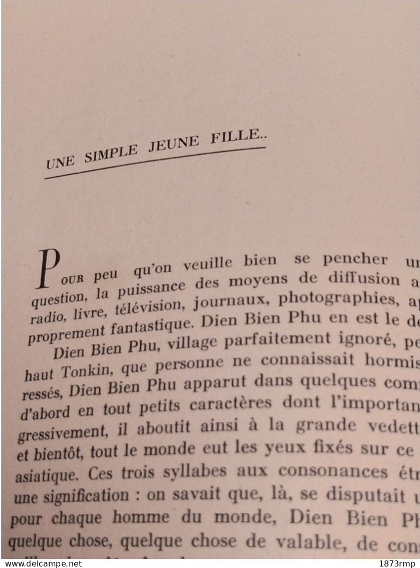 DIÊN BIÊN PHU ET LES RESCAPES DE L'ENFER, LUCIEN BORNERT, EDITION ORIGINALE 1954, GUERRE D'INDOCHINE - French