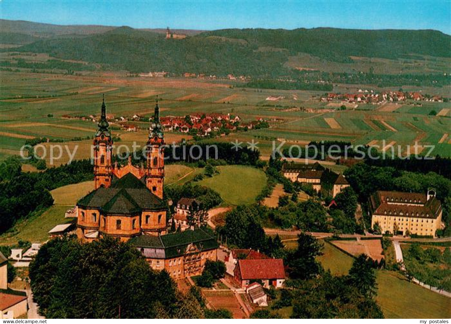 73615092 Bad Staffelstein Basilika Vierzehnheiligen Fliegeraufnahme Bad Staffels - Staffelstein