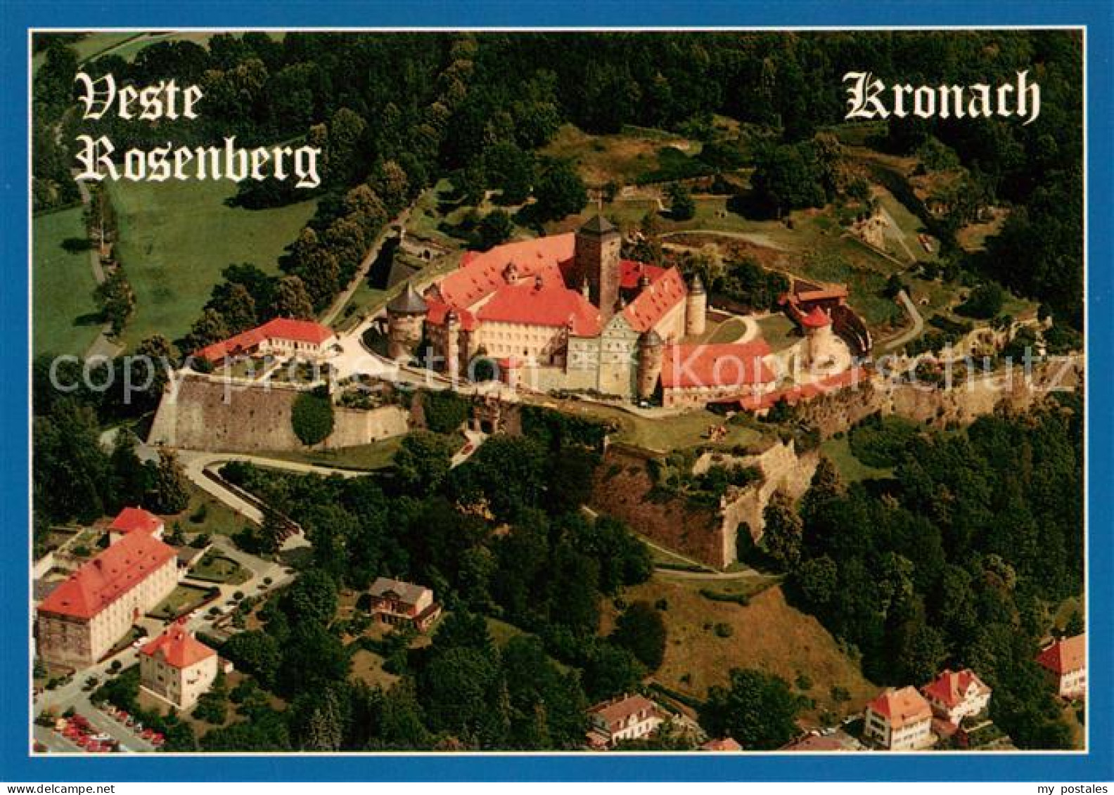 73615078 Kronach Oberfranken Festung Rosenberg Fliegeraufnahme Kronach Oberfrank - Kronach