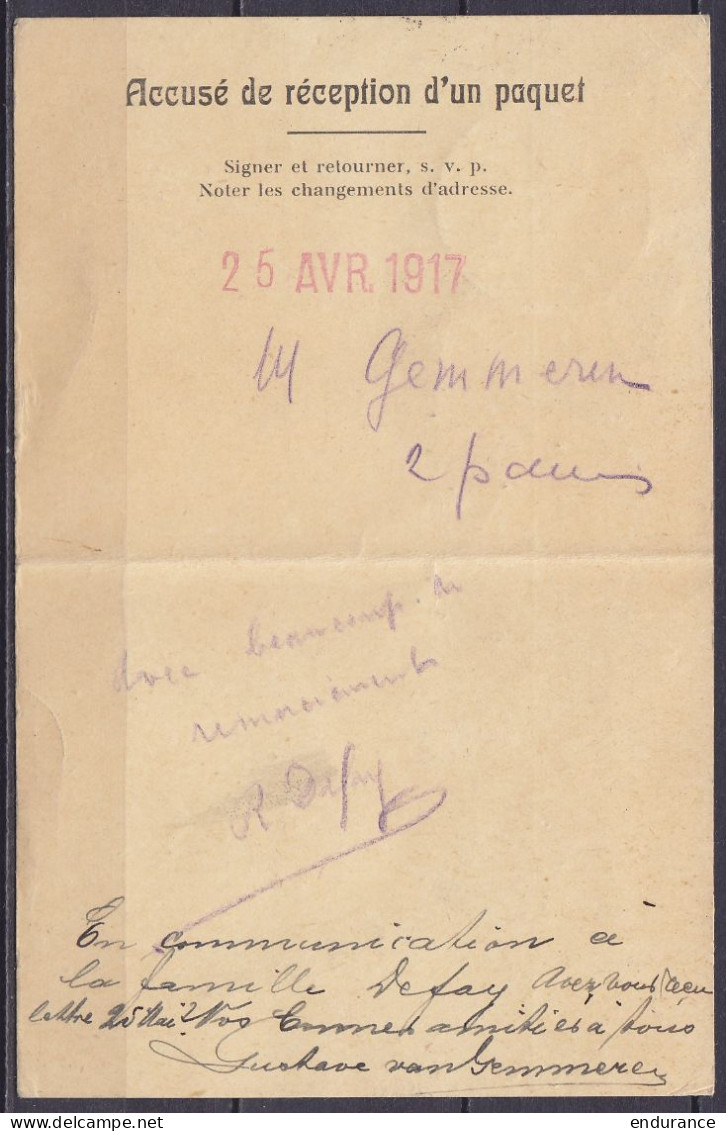 Carte "Société Suisse De La Croix-Rouge / Section De Montreux" En Franchise Càpt "MONTREUX /-4 VI 1917/ LETTRES" Pour E/ - Portofreiheit