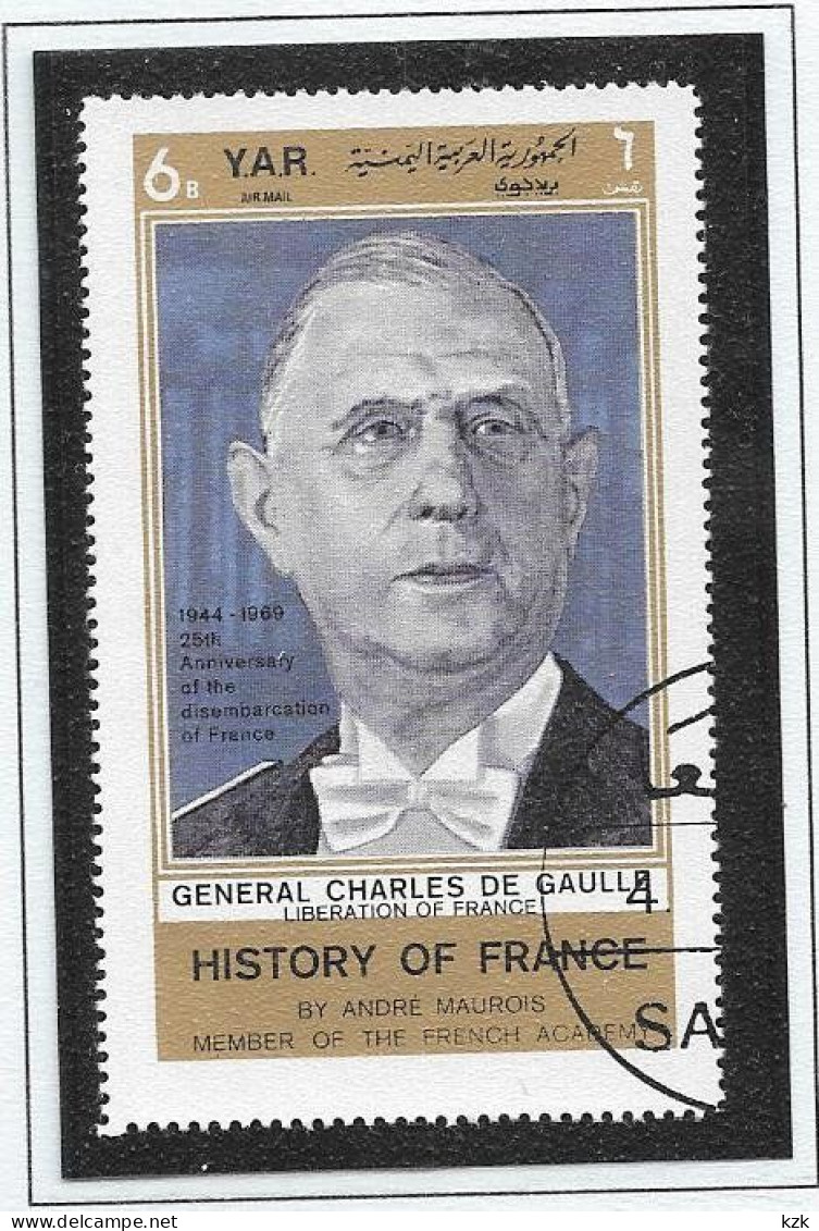 25	04 014		YEMEN - De Gaulle (Generale)