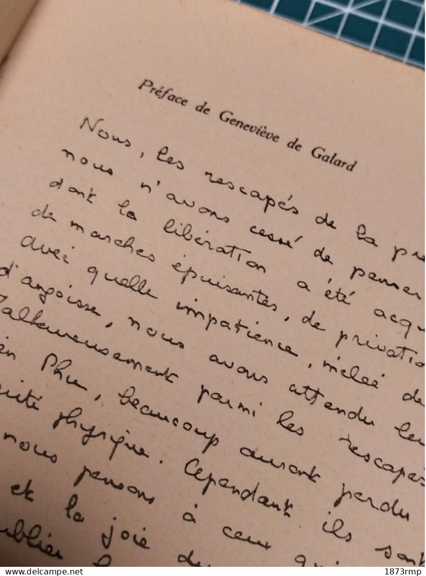 LES RESCAPES DE L'ENFER, LUCIEN BORNERT, EDITION ORIGINALE 1954, GUERRE D'INDOCHINE