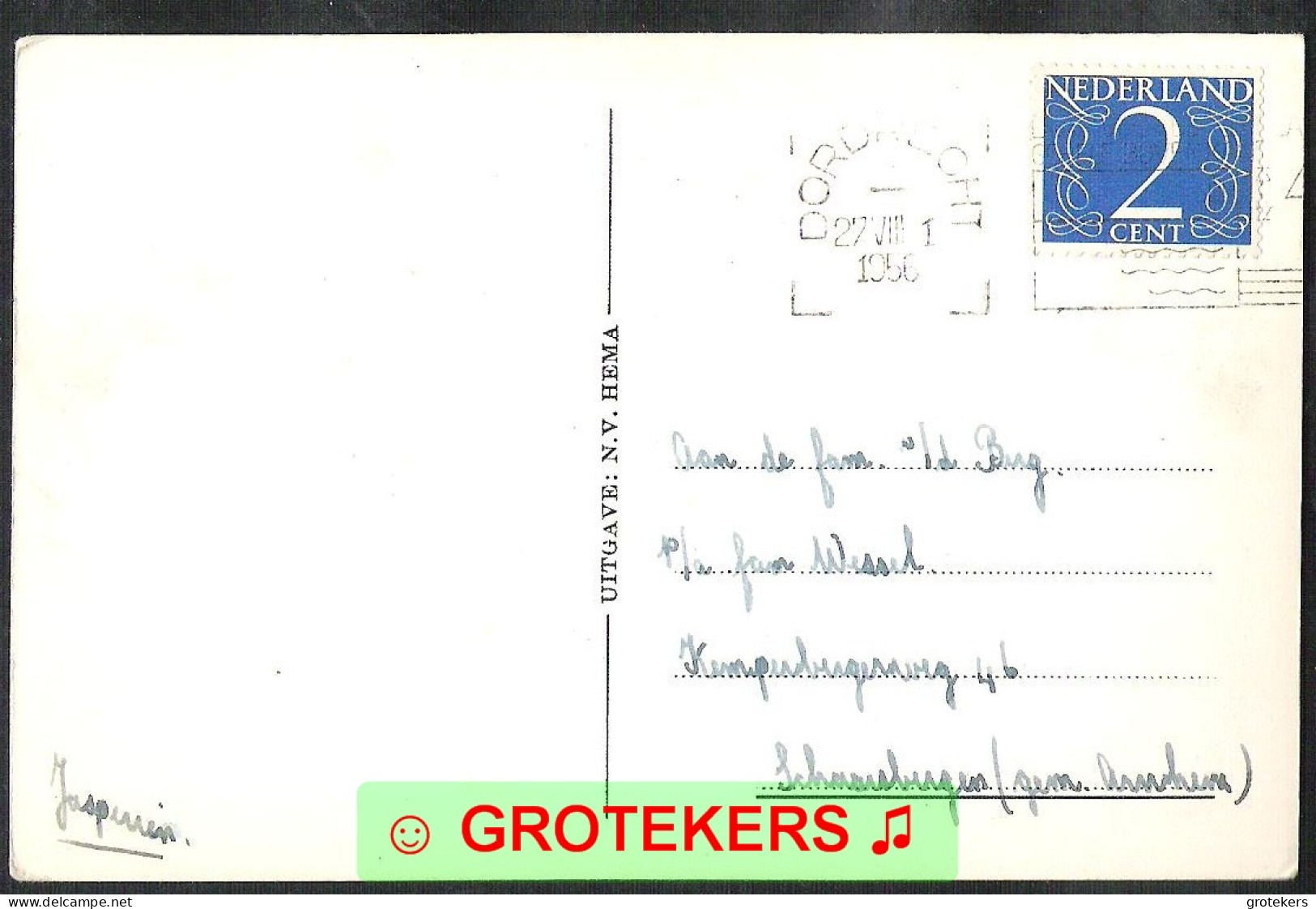 DORDRECHT Nieuwe Haven Met Groote Kerk 1956 - Dordrecht