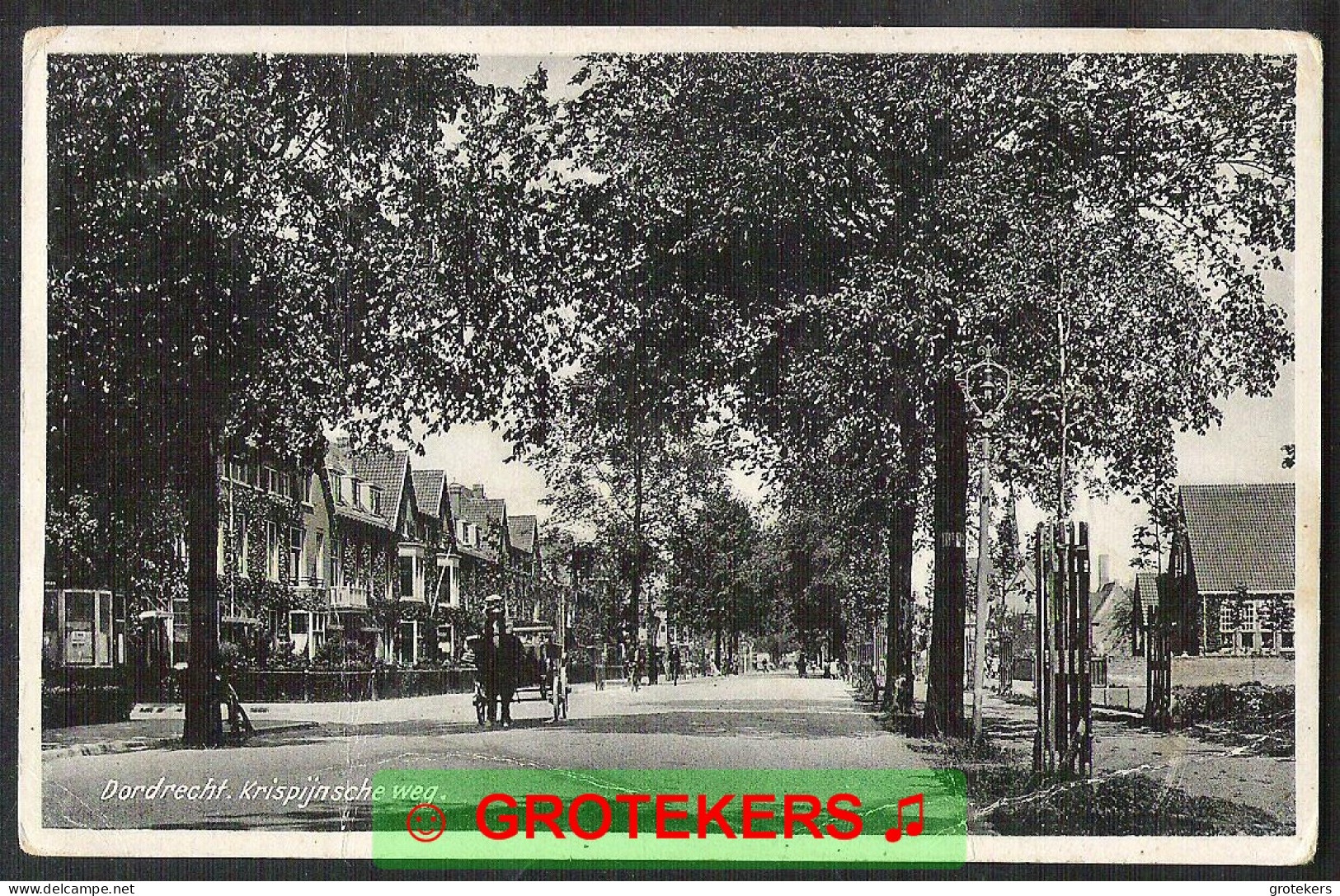 DORDRECHT Krispijnsche Weg 1939 Met Koets - Dordrecht