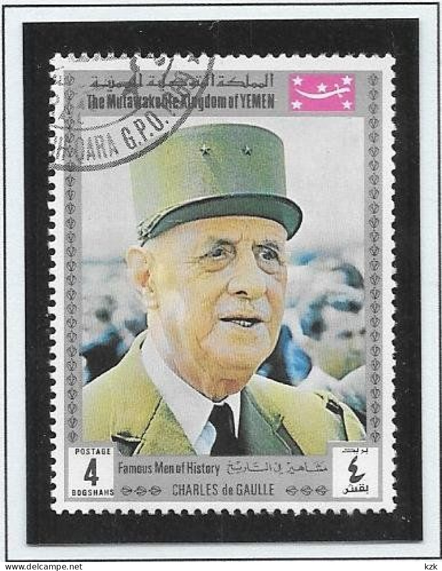 25	08 039		YEMEN - De Gaulle (Generaal)