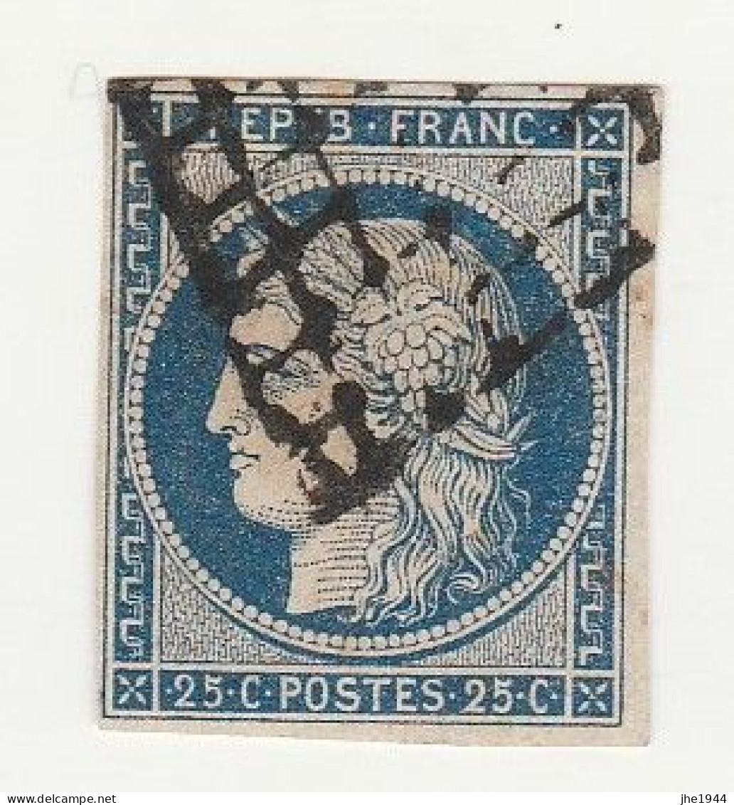 France N° 4a Ceres 25 C Bleu Foncé - 1849-1850 Cérès