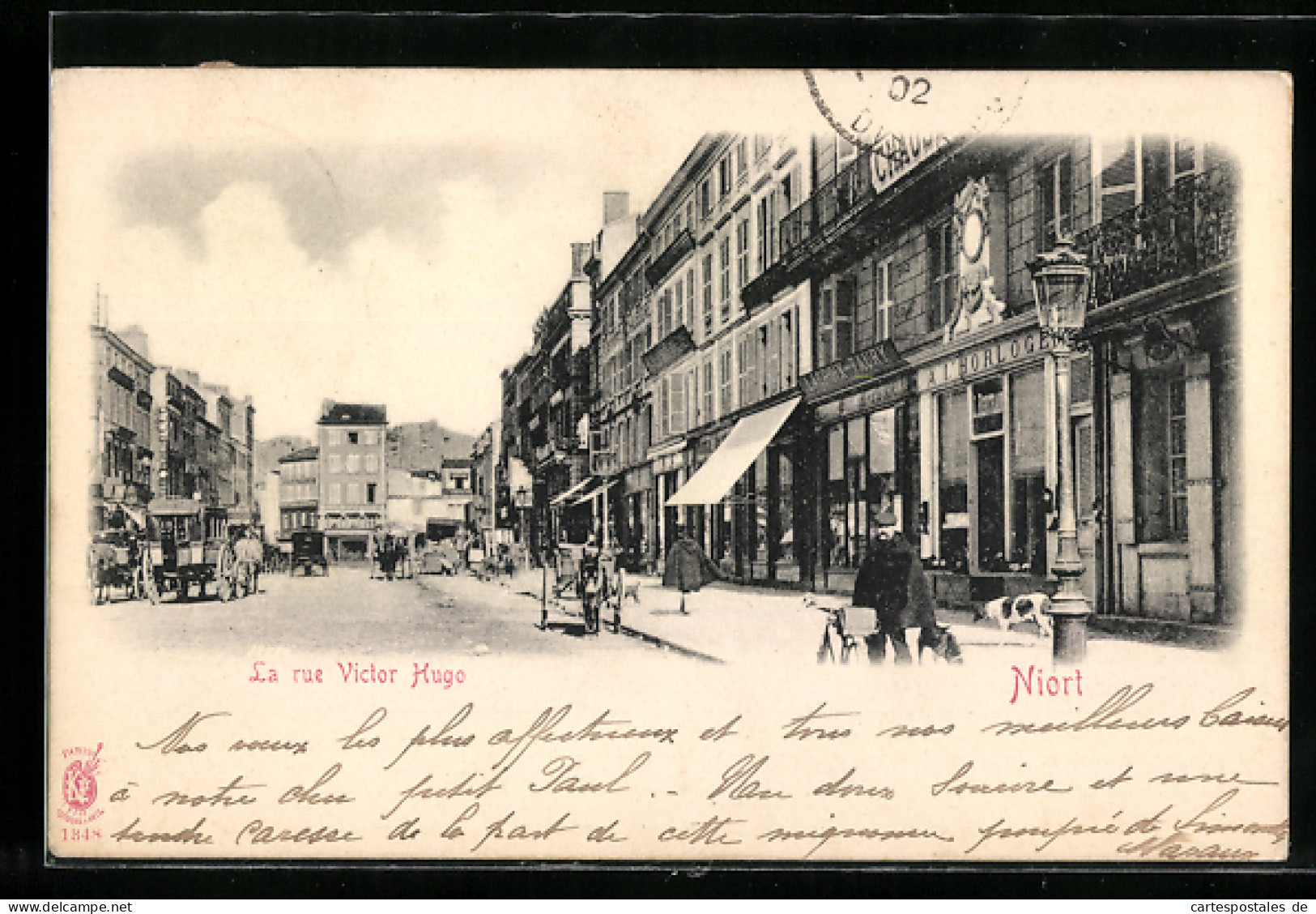 CPA Niort, La Rue Victor  - Niort