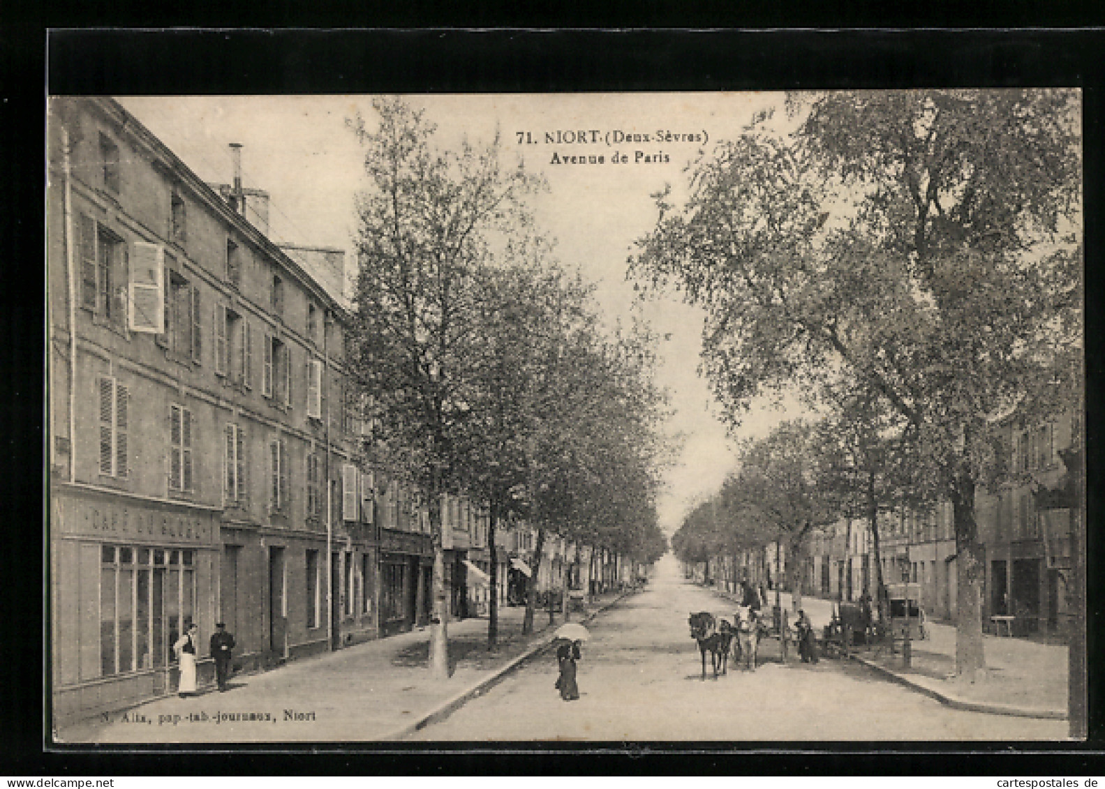CPA Niort, Avenue De Paris  - Niort