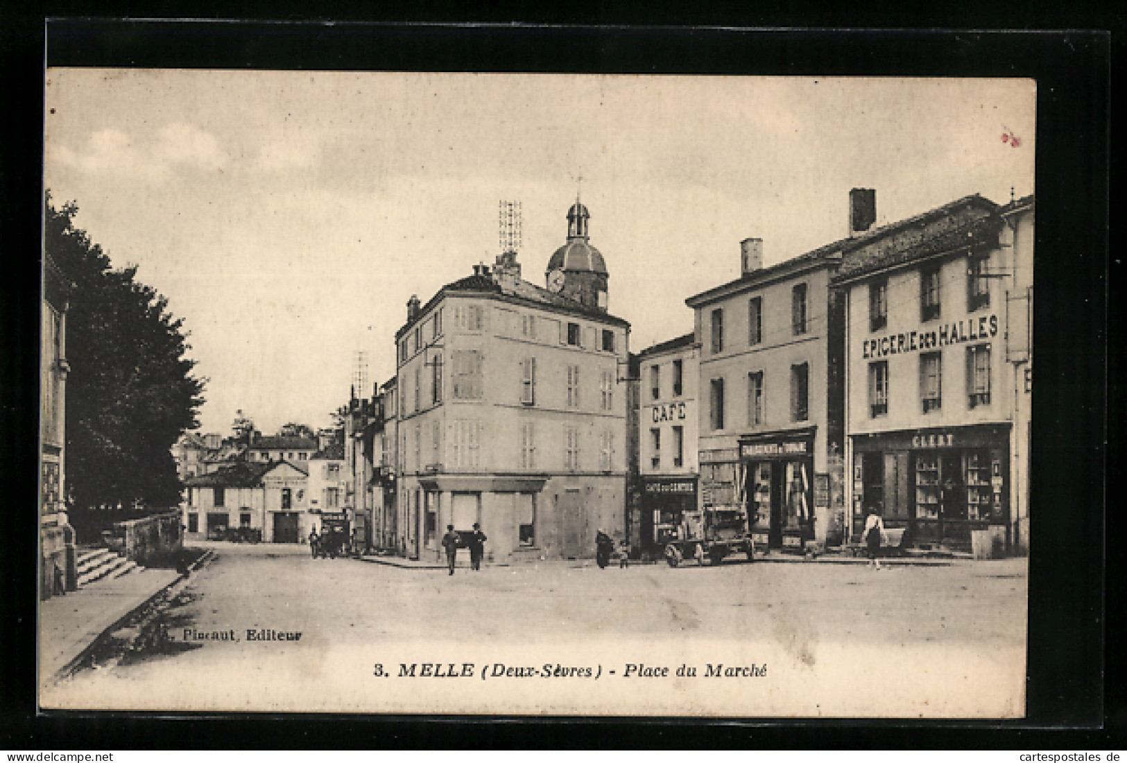 CPA Melle, Place Du Marché  - Melle