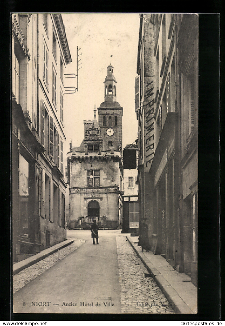 CPA Niort, Ancien Hotel De Ville  - Niort