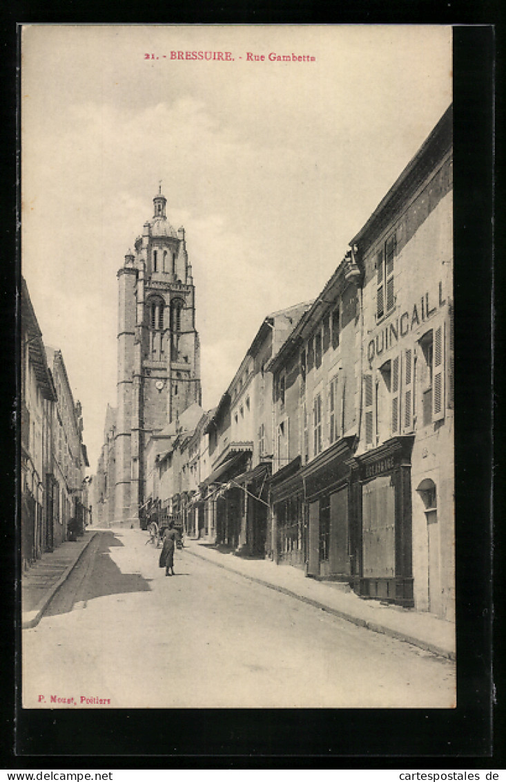 CPA Bressuire, Rue Gambetta  - Bressuire