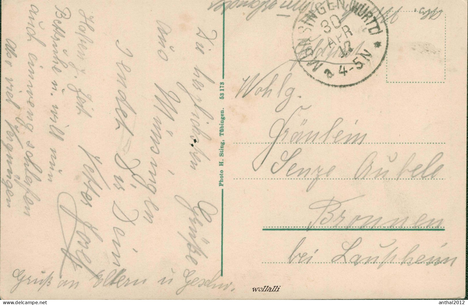 Superrar Litho MB Karte Münsingen Mit Neuem Barackenlager 30.4.1917 H. Sting Tübingen 53178 - Muensingen