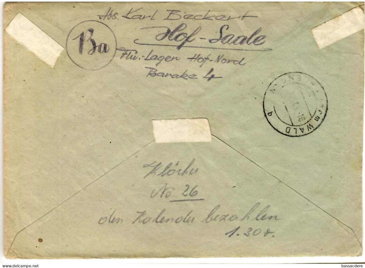 79999 -  De HOF Pour La Zone  U.S. - Storia Postale