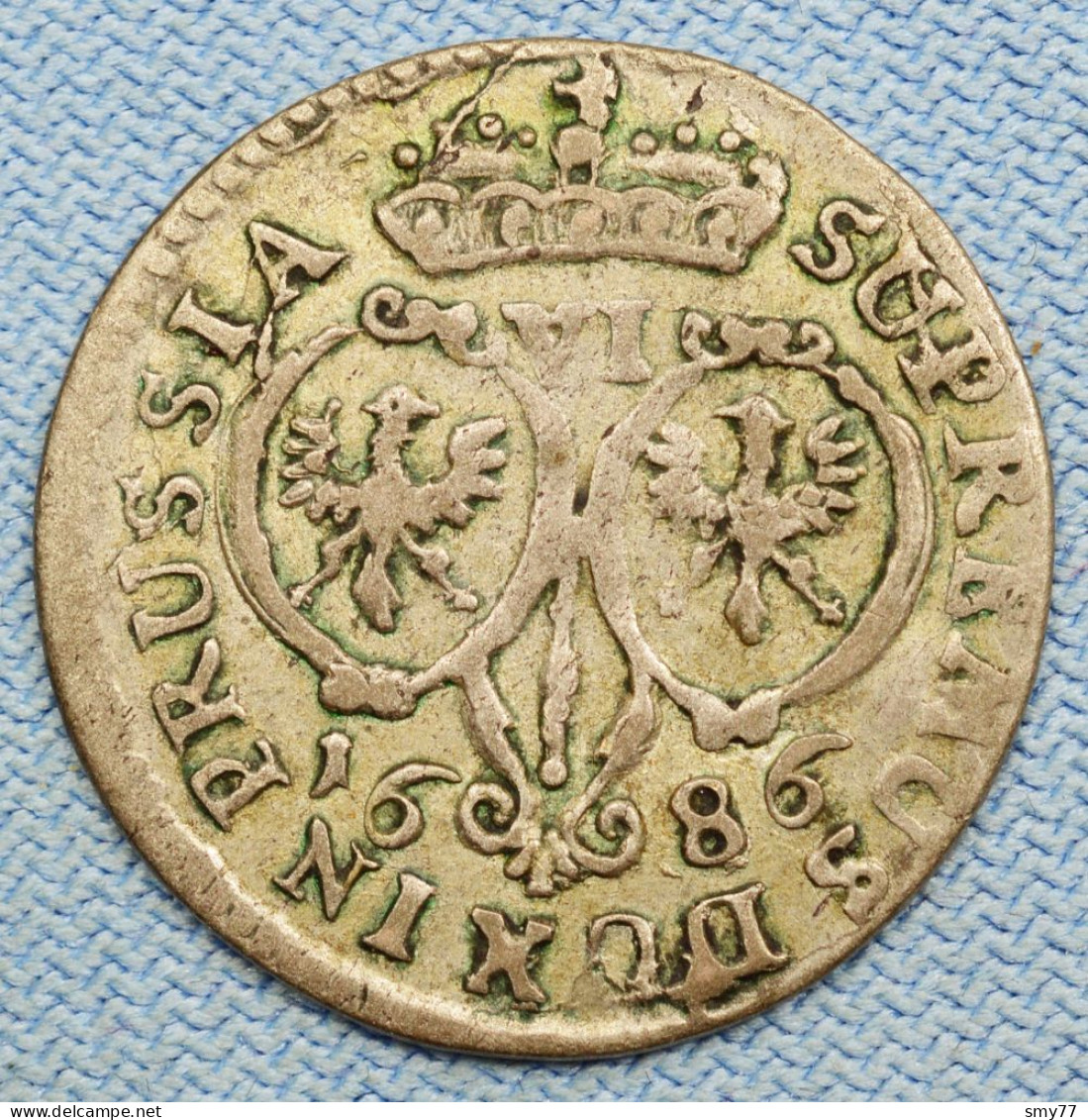 Preussen / Prussia • 6 Gröscher 1686 BA • Friedrich Wilhelm • Brandenburg / Prusse / German States / Silver • [24-723] - Piccole Monete & Altre Suddivisioni