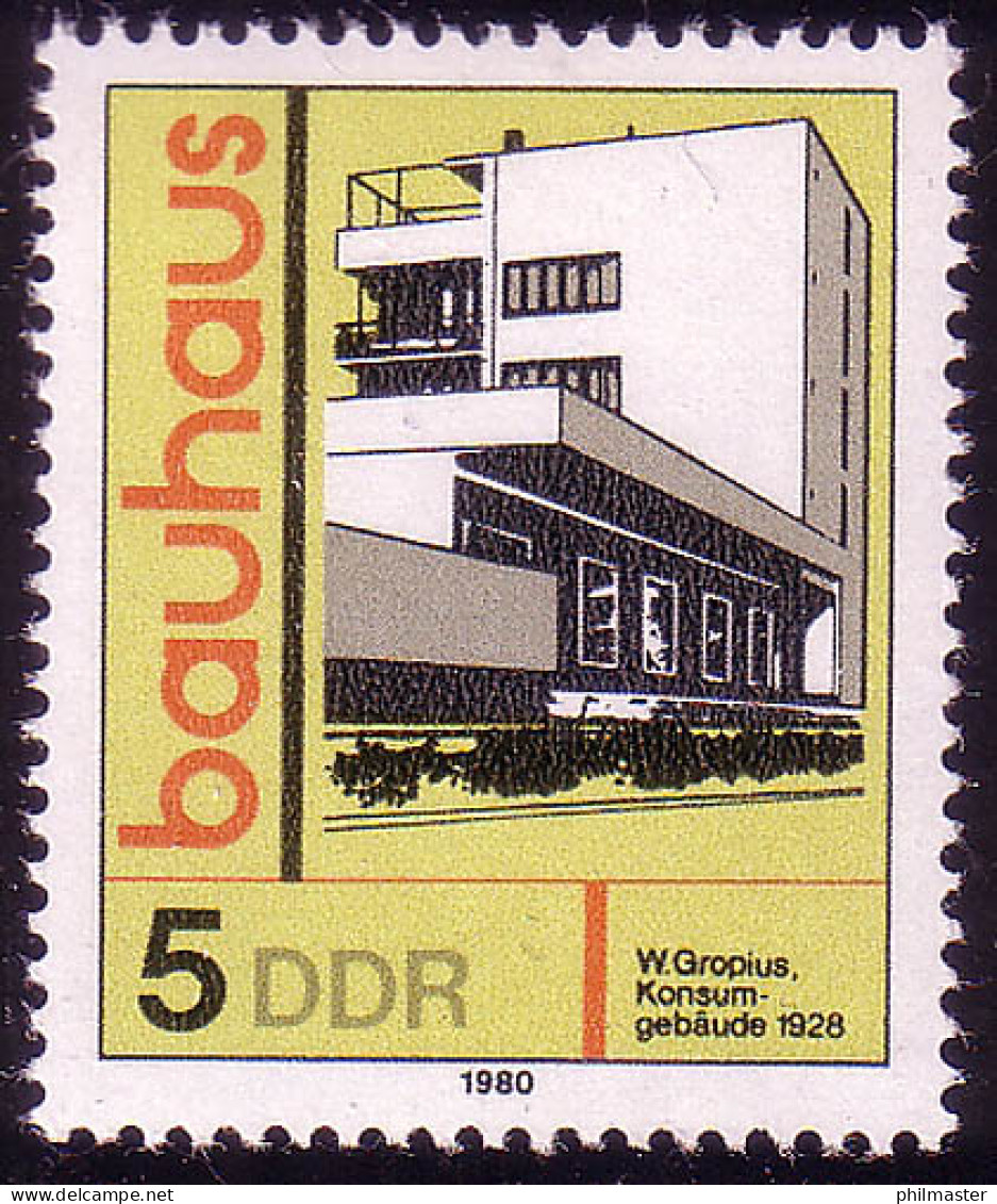 2508 Bauhaus-Stil 5 Pf Gropius ** - Neufs