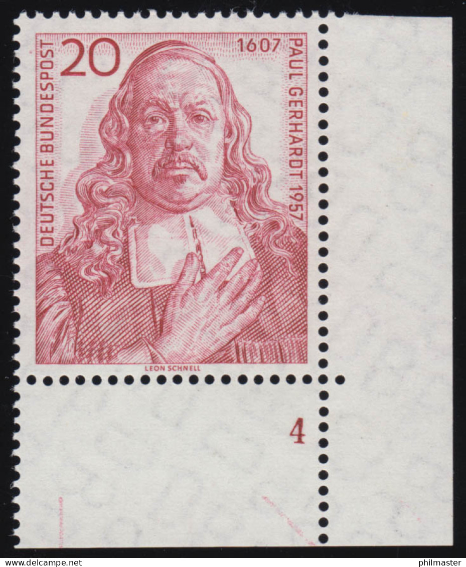 253 Paul Gerhardt ** FN4 - Unused Stamps