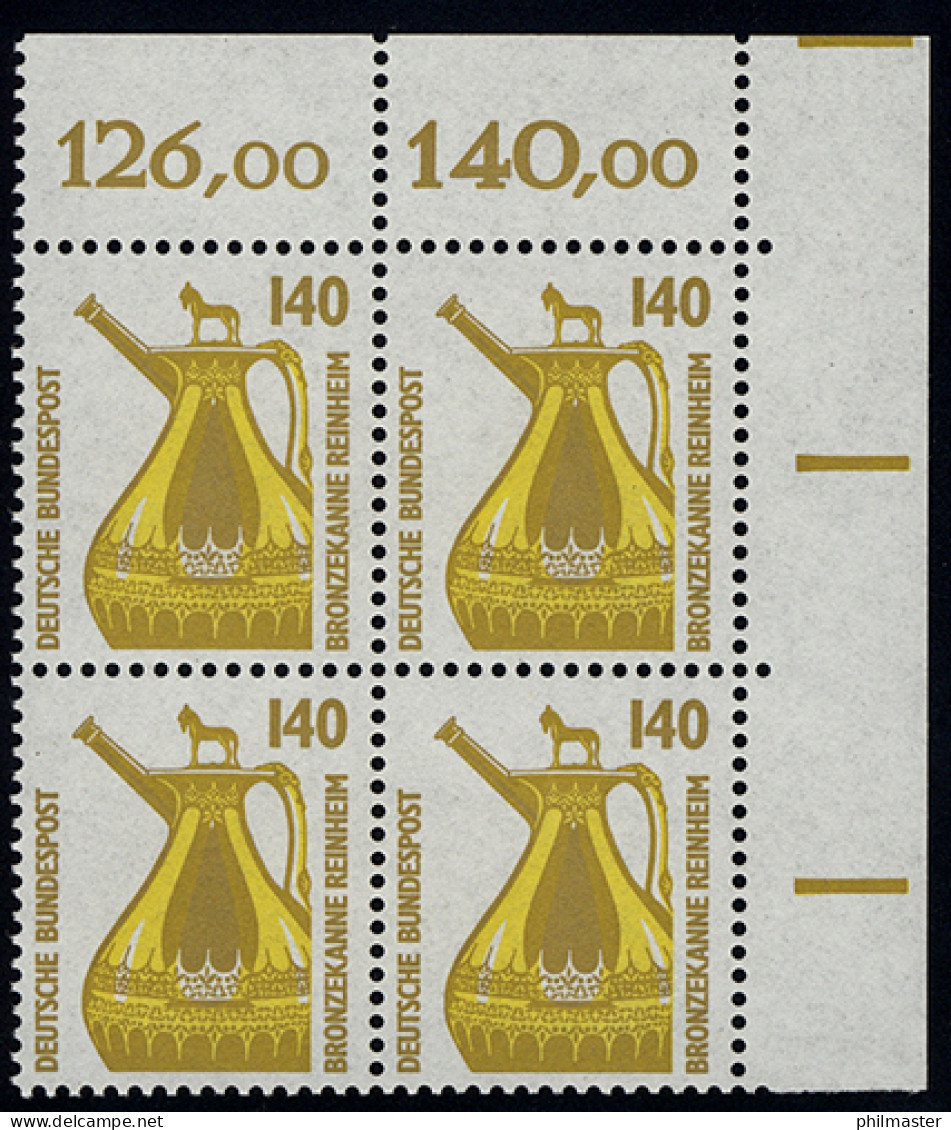 1401 SWK 140 Pf Eck-Vbl. Or ** Postfrisch - Unused Stamps