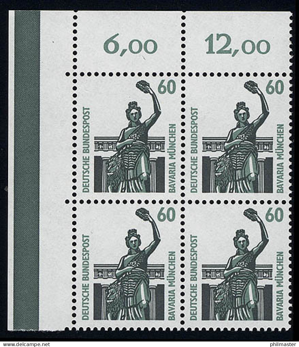 1341 SWK 60 Pf Eck-Vbl. Ol ** Postfrisch - Unused Stamps