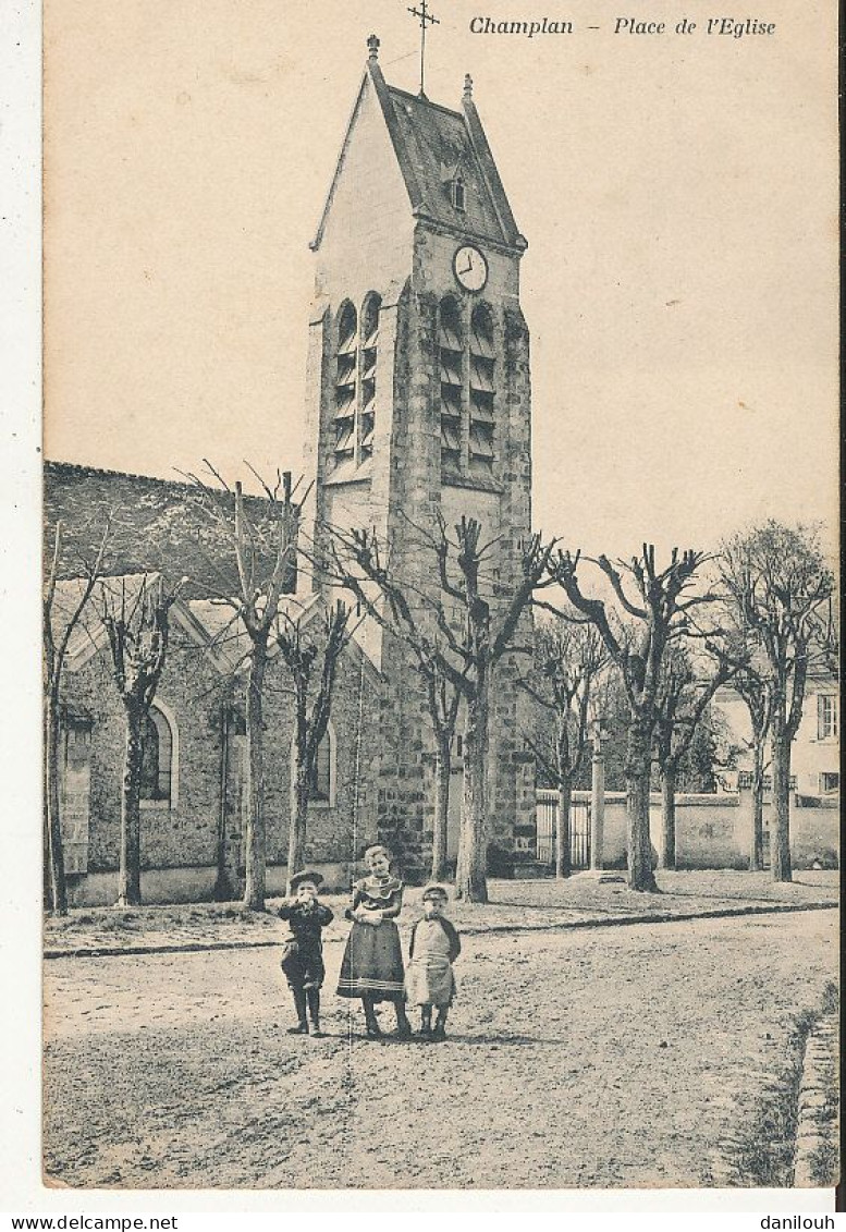 91 // CHAMPLAN   Place De L'église - Otros & Sin Clasificación