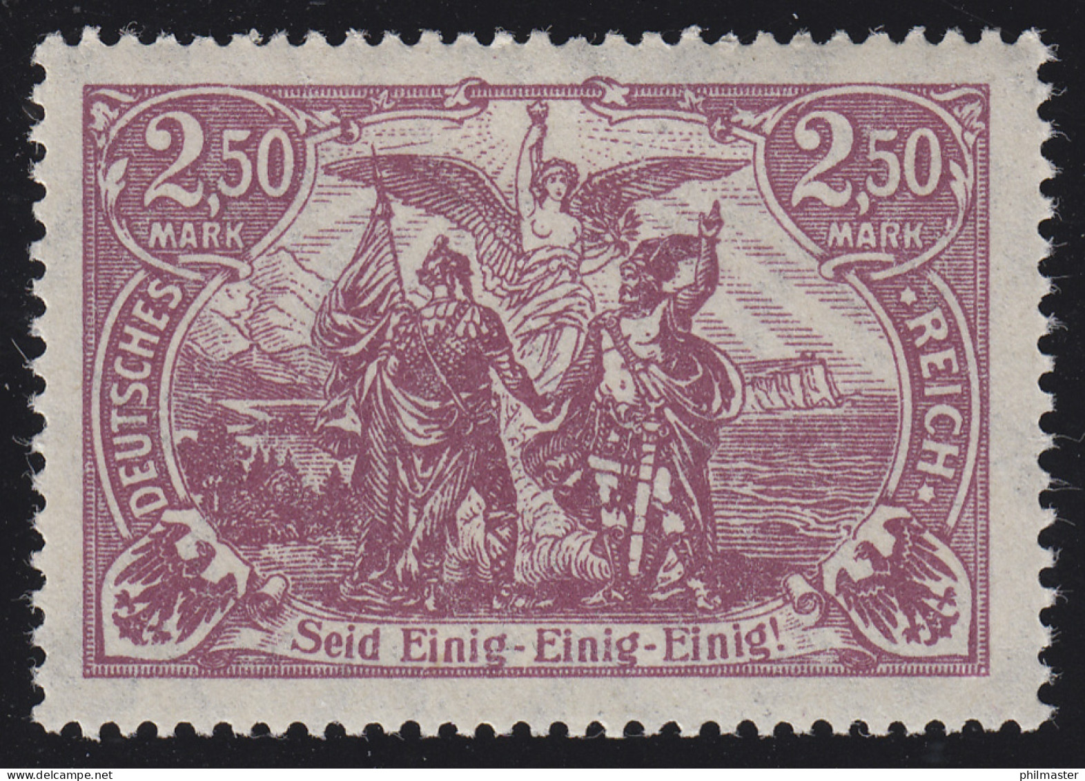 115e Deutsches Kaiserreich 2,50 M ** Postfrisch - Unused Stamps