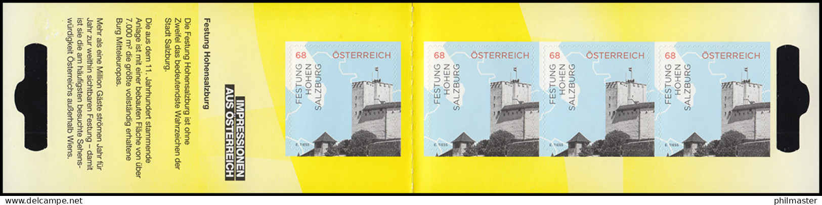 Österreich MH 0-30 Impressionen Festung Hohensalzburg, Postfrisch ** - Postzegelboekjes