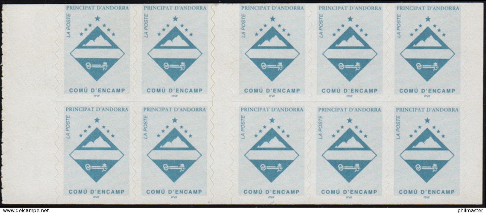 Andorra (Französische Post) Markenheftchen 0-7 Wappen Encamp ** / MNH - Postzegelboekjes