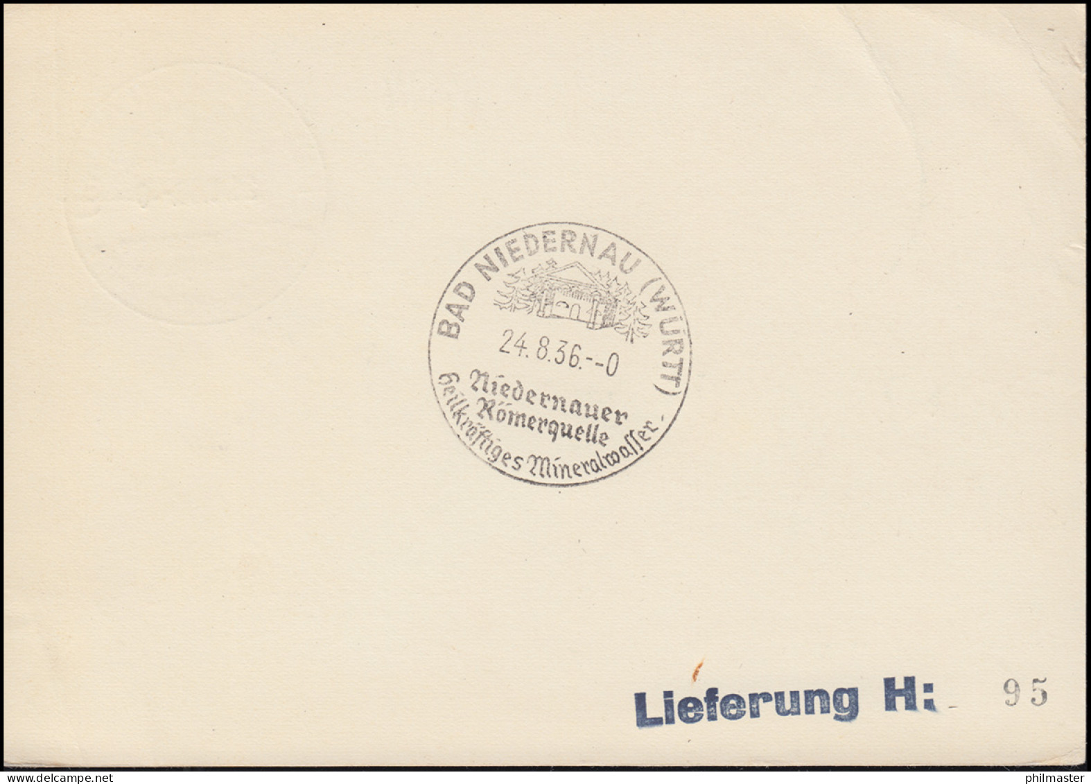 PP 142 Philatelistentag 1936 Mit SSt BAD NIEDERNAU Römerquellen 24.8.1936 - Esposizioni Filateliche