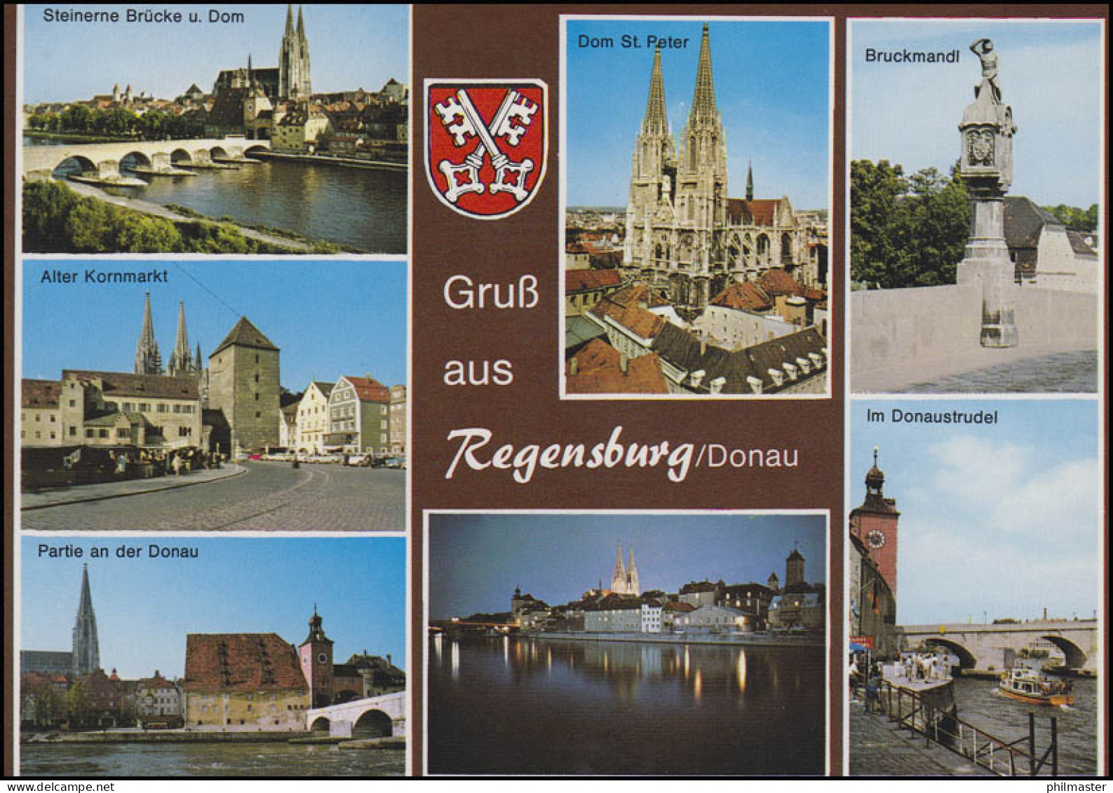 1786 Regensburg [erstmals DEUTSCHLAND Auf Briefmarke], EF FDC-AK ESSt Regensburg - Autres & Non Classés