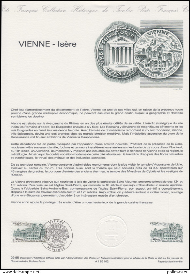 Collection Historique: Stadt Vienne - Isère / Tempel & Basilika 19.1.1985 - Otros & Sin Clasificación