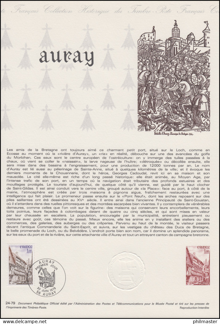 Collection Historique: Gemeinde Auray / Bretagne & Fachwerkbauten 30.6.1979 - Sonstige & Ohne Zuordnung