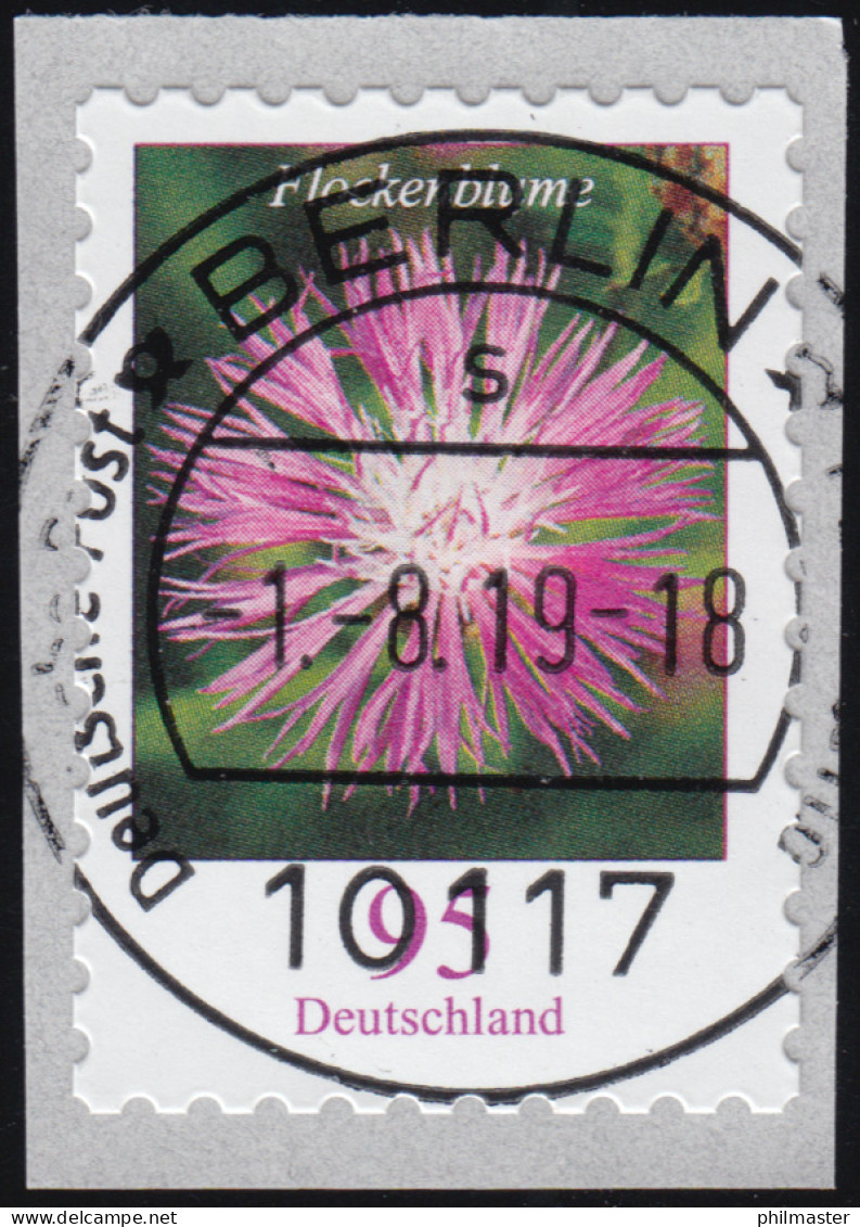 3483 Flockenblume 95 Cent Sk Mit GERADER Nummer, ET-O1.8.2019 - Rollenmarken