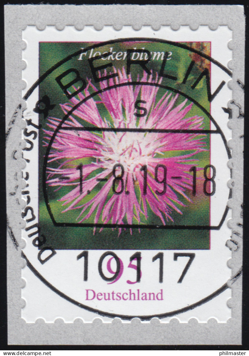 3483 Flockenblume 95 Cent Sk Mit UNGERADER Nummer, ET-O 1.8.2019 - Roller Precancels