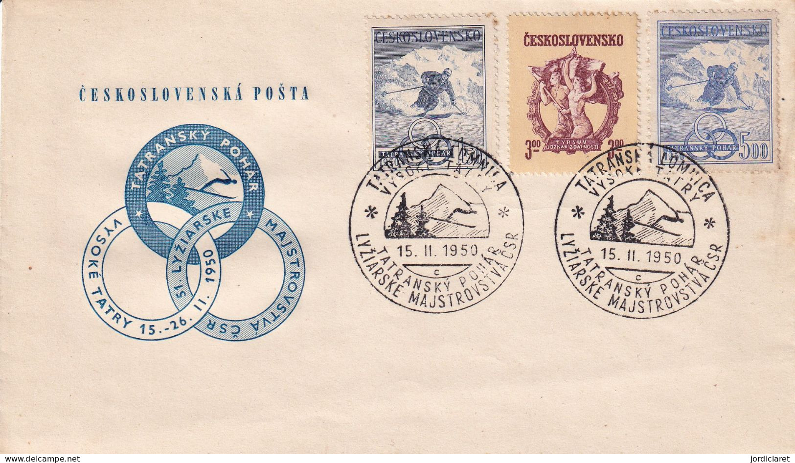 FDC CHECOSLOVAQUIA  1950 - Winter (Other)