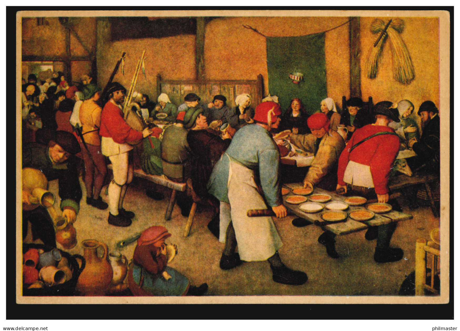 Künstler-AK Pieter Breughel: Die Bauernhochzeit / Boerenbruiloft, Ungebraucht - Non Classés