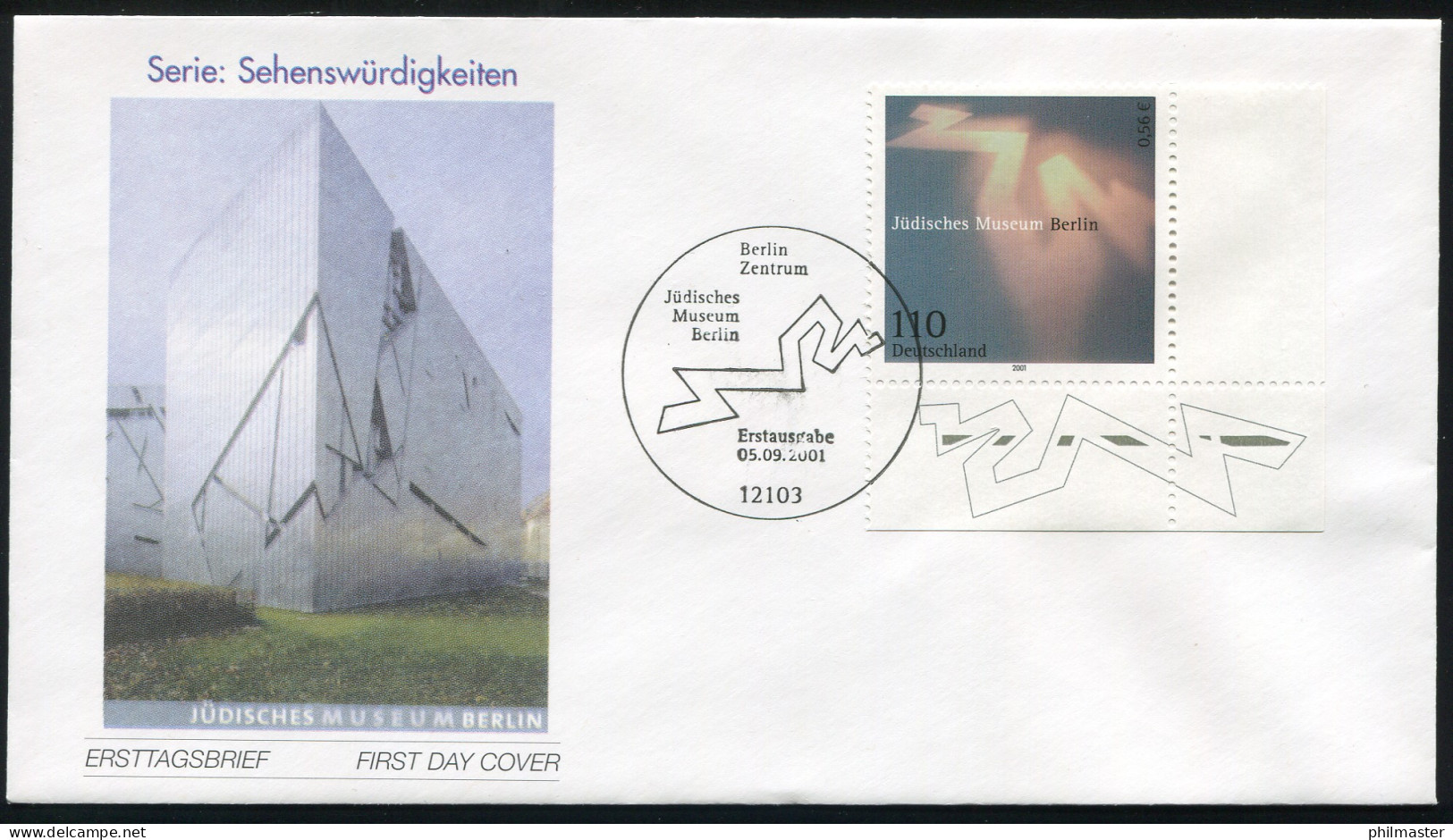 2216 Jüdisches Museum FDC Berlin - Storia Postale