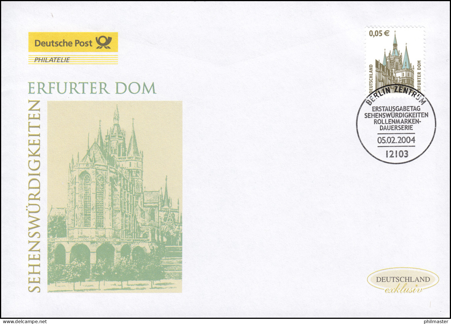 2381 SWK Erfurter Dom, Schmuck-FDC Deutschland Exklusiv - Briefe U. Dokumente