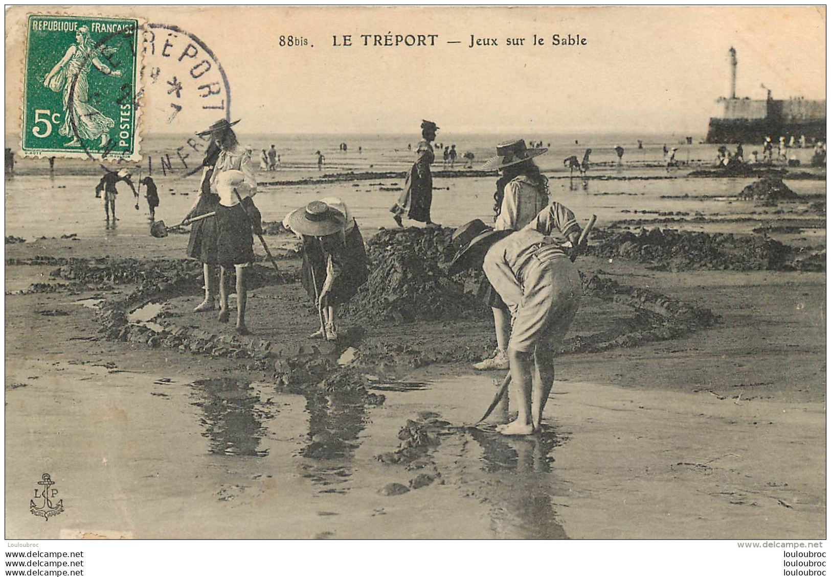 LE TREPORT  JEUX SUR LE SABLE - Le Treport